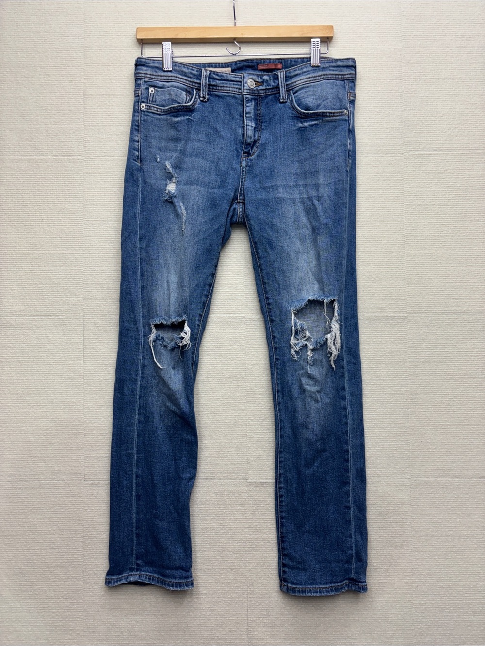 Pilcro | slim boyfriend crop 27 Classic Distressed Women’s Jeans - Blue